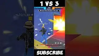 1 VS 3 CLUTCH SQUAD WIPE 🥵 WAIT FOR END 🥶 #shortfeed #freefire #annkitbhatia #trending