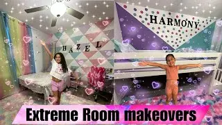 SURPRISING our girls with an EXTREME ROOM MAKEOVER!!!