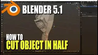 Blender 5.1 How To Cut Object In Half