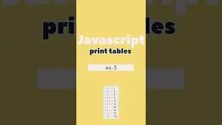 create tables in javascript under 60seconds 