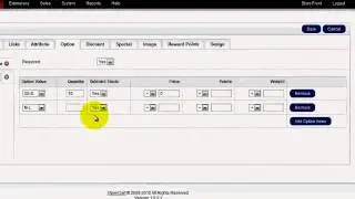 OpenCart Tutorial Catalog Options in Products