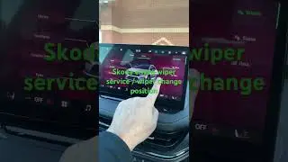 SKODA ENYAQ WIPER SERVICE POSITION / WIPER CHANGE