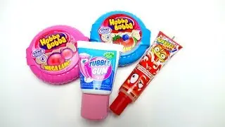 Hubba Bubba Bubble Gum Tape and Tubble Tube Gum and Squeeze Candy