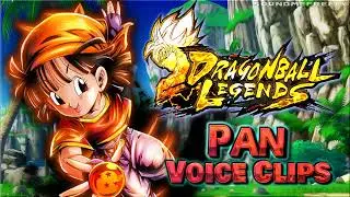 All Pan Voice Clips • Dragon Ball Legends • Voice Lines (Elise Baughman) - ENGLISH