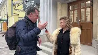 Опрос мужчин на улице