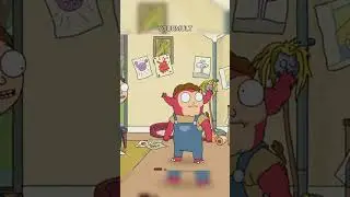 Морти воспитывает ребенка #топ #мультфильм #shorts