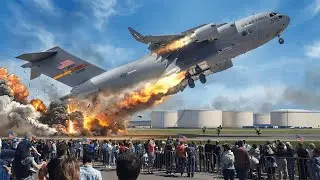 US C-17 Female Pilot Takes Off at Full Speed During Emergency