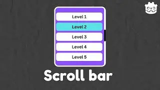 how to make scroll bar in godot.godot4.