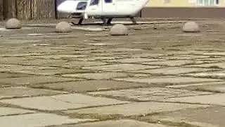 Вертолёт на центральном стадионе в-Магнитогорск