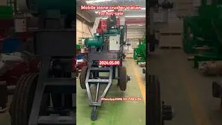 Diesel engine type mobile stone crushing station, jaw crusher, rock crusher for making gravels