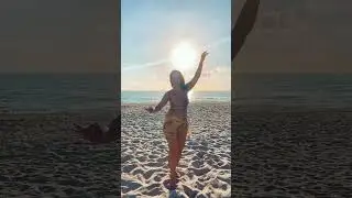 Joyful dance workouts for pelvic health and pleasure #laledance #bellydance #beachworkout #pelvic