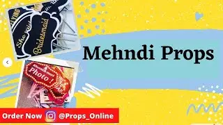 Latest Mehndi Props Ideas By Props_Online