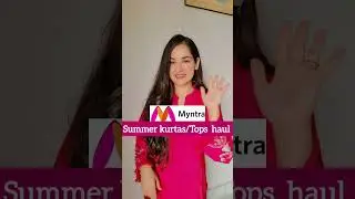 Huge Myntra haul|Trendy Dresses,Tops,kurta Haul|Myntra summer sale haul 😍 #myntrahaul #viralvideo