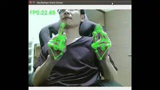 Jetson Nano + GPU (OpenGL ES3.2) + MediaPipe + HandPose + Python 3.6