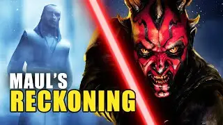Qui-Gon Jinn’s FORCE GHOST vs Darth Maul (Canon)