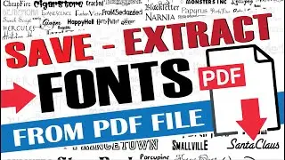 Save / Extract any Font from a #Adobe #PDF Document #dtptips #graphicdesign #fontforge