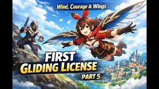 Completing Wind, Courage & Wings Quest | First Gliding License 🪽 | Genshin Impact Gameplay