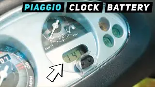 Piaggio Fly - Clock Battery Replacement | Mitch's Scooter Stuff