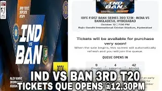 india vs bangladesh 3rd T20 tickets | ind vs ban 3rd T20 ban tickets sale on paytm insider #indvsban