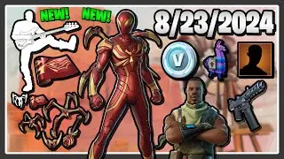 40 V-BUCKS, *NEW* IRON SPIDER SET, *NEW* Side Stride Emote, gr8 missions