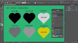 Наложение элементов(Overprint) в Иллюстраторе и Индизайне