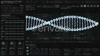 Holographic Display of Advance DNA Sequence Analysis 01, Stock Video   Envato Elements