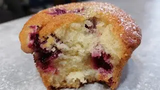 Measure on cups, without mixer, only 2 eggs! An easy recipe for fruit muffins!
