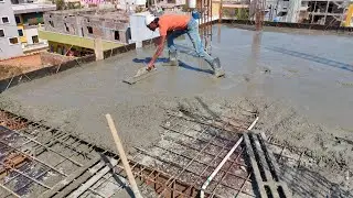 Slab Concrete pouring with reinforcement details