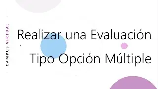 Realización de una evaluación de tipo opción múltiple