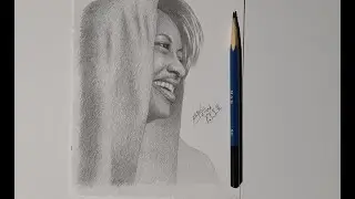 Portrait drawing of Betty G ቤቲ ጂ part 3 of 3 last part / how to draw portrait / የኢትዮጵያ ስነ-ጥበብ