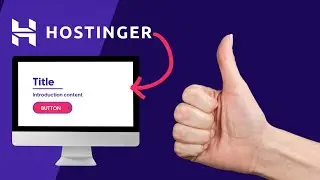 How to design a classic hero section in Hostinger Website Builder