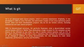 GIT - What Is Git | Theoretical explanation