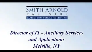 Director of IT, Ancillary Services and Applications (CLOSED) | Smith Arnold Partners