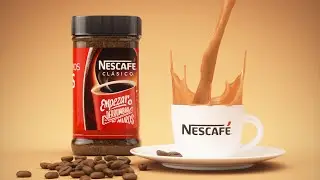 Nescafe 3D Liquid Animation Motion Graphics 4K Commercial - C4D, Octane and Realflow