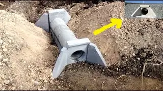 Miniature Construction of a miniature culvert