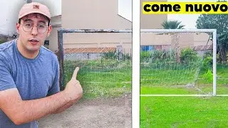 RESTAURO un CAMPO da CALCIO Abbandonato!  (Parte 2)