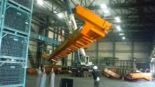 Склад ААТ на АМО ЗИЛ демонтаж трех двухбалочных мостовых кранов август 2018