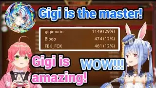 Gigi The Puzzle Master Impressed Suisei Miko Pekora Fubuki Kanata Roboco Bijou Bae and others!!!