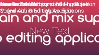 How to traim and mix super sound audio editing application