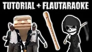 MEME ATAUD EN FLAUTA DULCE CON ANIMACION, NOTAS SECUENCIALES Y KARAOKE PARA FLAUTA - ERICK STUDIOS