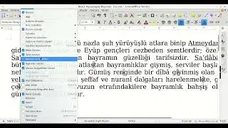 Diyanet Libre Office Writer - Otomatik Tireleme