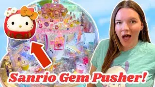 I Won HUGE GEMS from a Sanrio Gem Pusher in Singapore! (Sweet Land 5 Game)
