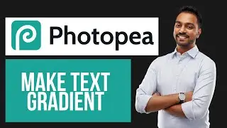 How to Make Text Gradient in Photopea | Stylish Text Effect Tutorial
