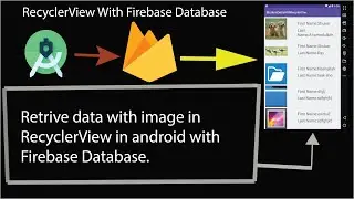 How to insert and retrieve data with image in RecyclerView with Firebase database || Easy Method