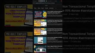 Access Templates for automation in ServiceNow RPA #shorts #rpa