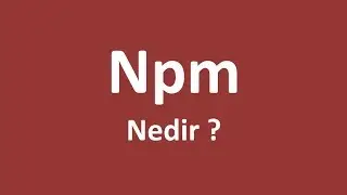 Npm Nedir ve Hangi Amaçla Kullanılır ?