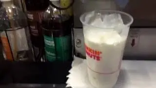 How to make Ice Latte at Dunkin donuts training 101 by professional