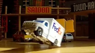 Car Crash in Slow Motion FEDEX