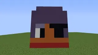 Как построить голову бравлера Бандитки Шелли?//Minecraft