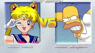 sailormoon VS homer simpson